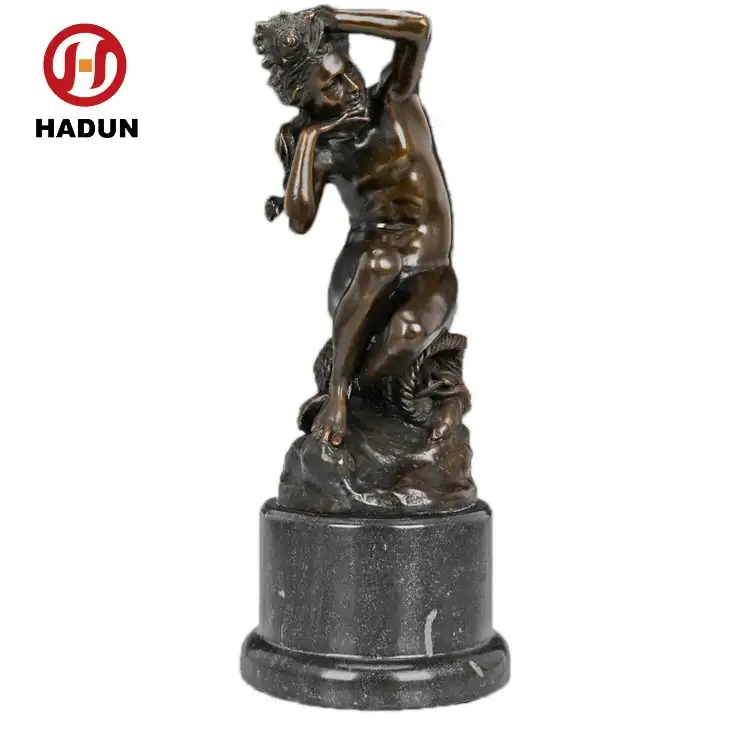 Venta caliente de artesanías de Metal decoración de bronce elegante dama estatua
