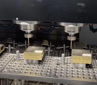 Machine de fraisage et d'ébavurage verticale automatique CNC 6 axes haute efficacité à plusieurs broches pour robinetterie GSK BT40
