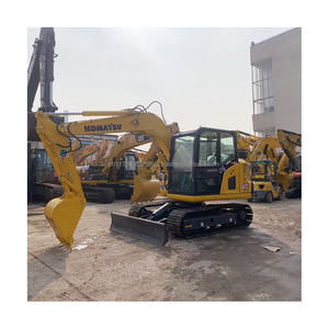 Mini-excavatrice sur chenilles Komatsu PC60-8 d'occasion de haute qualité, faible nombre d'heures de travail, 6 tonnes, avec moteur et boîte de vitesses - Product Image 2
