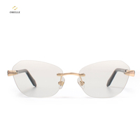 Nouvelles montures de lunettes sans monture avec branches flexibles, plaquettes nasales transparentes, ajustement confortable pour la correction de la vue au quotidien