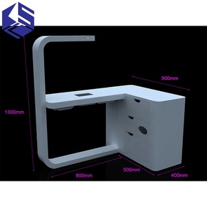 Table à ongles professionnelle KSL ultra-luxe, <span class=keywords><strong>mobilier</strong></span> de salon moderne ventilé avec lampe LED pour usage en centre commercial - Product Image 2