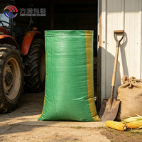Sacs en polypropylène tissé robustes en gros, 25 kg, 50 kg, avec logo personnalisé, pour l'agriculture, l'alimentation, le riz, la farine
