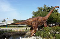 Équipement de parc à thème sur les dinosaures, dinosaure animatronique simulé, modèle de dinosaure à long cou, Sauroposeidon