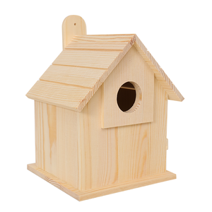 Fabrika sıcak satış zarif el yapımı çevre dostu Modern cilalı ahşap duvar asılı kuş ev-avlular için bir zevk - Product Image 2