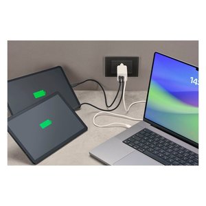 Caricabatterie USB <b>Type</b>-A, USB <b>Type</b>-<b>C</b> MULTIPOWER 65W GaN White ACHKITC2CGAN65TABW - Product Image 2