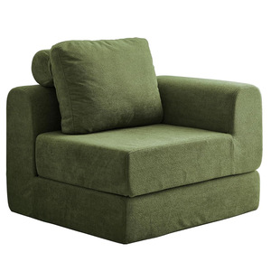 Creativo convertibile a due L-forma di divano letto modulare poltrona sedia compressa spugna lavabile cerniera copertura per uso appartamento - Product Image 5