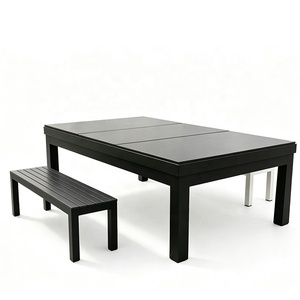 Table de billard extérieure moderne noire, table de billard en aluminium et ardoise de 8 pieds pour villa au bord de la piscine CS-OU03, table de billard extérieure en aluminium de 8 pieds - Product Image 2