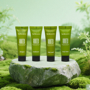 Kit de Baño Ecológico, Gel de <span class=keywords><strong>Ducha</strong></span> Biodegradable y Reciclable, Jabón Corporal, Aromas Personalizables, Tamaño de Viaje, Hidratante - Product Image 1