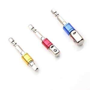 3PC màu với Bead Doanh Rod ổ cắm kết nối rod AD Doanh Rod 1/2 1/<span class=keywords><strong>4</strong></span> 3/8 gió bán buôn lục giác ổ cắm Adapter - Product Image 2