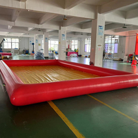 Piscine gonflable carrée pour jeux aquatiques extérieurs et balles flottantes