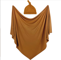 Couverture d'emmaillotage élastique douce pour bébé Serviette de bain pour nouveau-né et enfant en bas âge