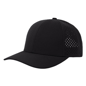 Casquette de baseball personnalisée avec logo d'usine OEM, haute qualité, design 5 panneaux, perforations découpées au laser, motif léopard, pour l'extérieur - Product Image 1