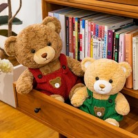 Adorable Ours en Peluche pour Bébé, Jouet Personnalisable avec Vêtements, Jouet Éducatif pour Enfants, Accepte Logo Personnalisé, Anti-Stress