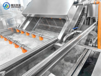 Machine industrielle et commerciale de lavage et de nettoyage à bulles d'air pour pommes de terre, carottes, concombres, radis, fruits et légumes
