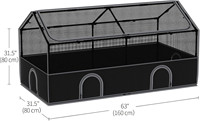 Enclos pour petits animaux OEM, boîte de couvaison pour poulets avec couvercle, clôture pour animaux de compagnie, cage pour cobayes d'intérieur, enclos pour animaux de compagnie avec sol imperméable