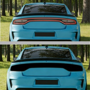 ฝาครอบไฟท้ายสีดำรมควันสำหรับ Dodge Charger 2015-2024 ชุดป้องกันไฟท้าย ชุดแต่งภายนอก อุปกรณ์ตกแต่ง - Product Image 2
