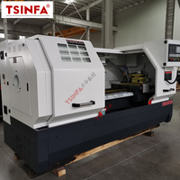 Tour CNC horizontal CK6150 pour métaux, portance de 500 mm, haute rigidité, commande FANUC, centre d'usinage simple pour ateliers