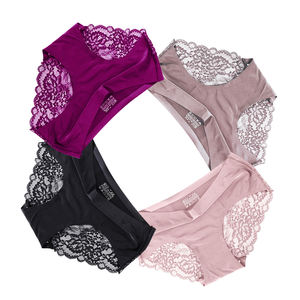 Venta Directa de Fábrica: Bragas Adhesivas de Encaje Sexy Sin Costuras de Secado Rápido con Borde Festoneado/En Forma de Lechuga - Product Image 3