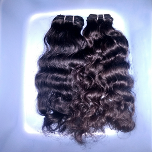 Extensions de cheveux REMI HAIR, ondulés, longue durée, vierges indiens, bruts, 100g, avec double trame machine - Product Image 1