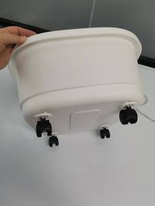 Baignoire de pédicure OEM avec roues, bulles, lumière rouge, chaleur, 3 accessoires de pédicure, fonction musicale, tension universelle, massage par rouleaux - Product Image 6