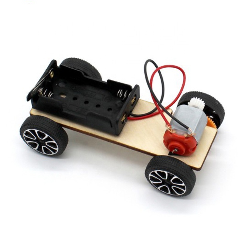 Kit De Voiture RC En Bois à Monter Soi-Même – Modèle Scientifique 15x9,5 Cm – Apprentissage Ludique Dès 6 Ans