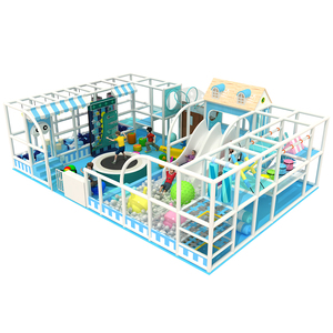 Aire de jeux intérieure personnalisée pour enfants : trampoline rond commercial, maison de jeu, espace de jeu doux aux couleurs claires - Product Image 2