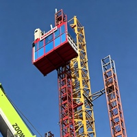 Monte-charge de chantier pour charges lourdes, élévateur vertical pour le transport de matériaux