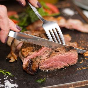 Juego de Cubiertos de <span class=keywords><strong>Acero</strong></span> Inoxidable de 20 Piezas para 4 Personas, Cubertería Plateada Moderna con Mango en Forma de Lágrima para Restaurante - Product Image 5