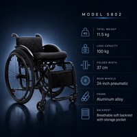 Fauteuil roulant sportif pliable et léger pour athlètes handicapés, basketball en fauteuil roulant, 11,5 kg, alliage d'aluminium, siège en mousse à mémoire de forme, 100 kg