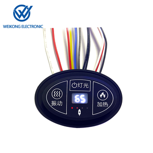 Interruptor con control de temperatura de interfaz de 5V y 12V para masajeador de rodilla calentado, vibración de calor con masaje de calefacción y temporizador, 1 unidad - Product Image 3