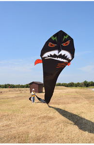 طائرة ورقية قرش مصممة خصيصًا للأطفال بالجملة طائرات ورقية طائرة مع إطار من الألياف الزجاجية من الشركة المصنعة للطائرة الورقية - Product Image 3