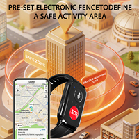 Traceur GPS 4G VT27 Montre connectée Détection de chute Alarme de chute Deux boutons Appel d'urgence SOS Emplacement pour carte SIM pour personnes âgées