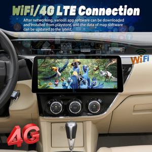 Lecteur vidéo de voiture Android 13 avec écran large de 12,3 pouces, autoradio stéréo pour Toyota Corolla 2014-2016, GPS, multimédia, Carplay, unité principale - Product Image 2