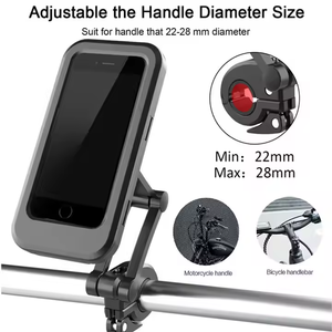 Support de téléphone universel à rotation 360°, étui tactile réglable, étanche, pour moto et vélo - Product Image 3
