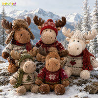 Peluche Élan en Gros avec T-Shirt Personnalisé pour Boutiques de Souvenirs, Cadeaux d'Entreprise et Événements