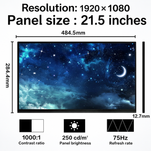 Écran LCD 21,5 pouces avec revêtement dur 3H pour moniteur de bureau LM215WF9-SSA1 LM215WF9-SSB1 MV215FHM-N40 M215HCA-L5Z - Product Image 1