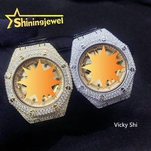 Bộ sưu tập vỏ đồng hồ cao cấp dành cho nam Hip Hop, bạc 925, viền đá Moissanite, phù hợp với đồng hồ DW6900, GA2100, DW5600, phụ kiện đồng hồ - Product Image 5