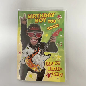 Customized Musical Greeting Card with LED Light and Melody for All Events Card with High-Quality Sound Chip for Birthday