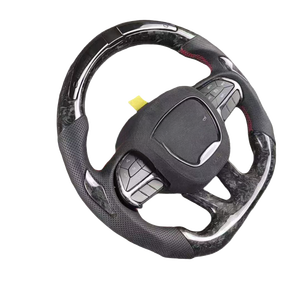 Volante Deportivo de Fibra de Carbono Forjado con Luces LED para Dodge Challenger Hellcat Charger <span class=keywords><strong>Rt</strong></span> Srt Scat Pack 2014 2015 <span class=keywords><strong>2016</strong></span> 2017 2018 2022 2023 - Product Image 6
