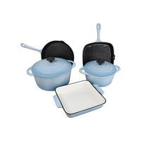 Cacerola de Hierro Fundido Esmaltado Metálico Minimalista Personalizable