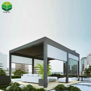 Pergola Bioclimatique <span class=keywords><strong>6x3</strong></span> m pour Extérieur avec Télécommande, Toit à Lames Orientables, Pavillon Pergola Adossée à la Maison - Product Image 3