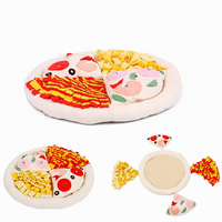 Série de jouets pour chiens en peluche qui couinent, en forme de sandwich fourré au lait, pour la vente en gros, pour animaux de compagnie