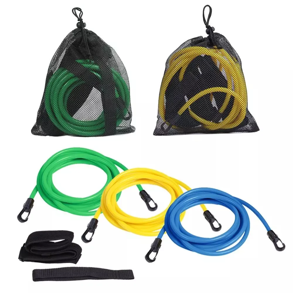 hot sales swimming bungee training rope swimming resistance bands swimming resistance belt