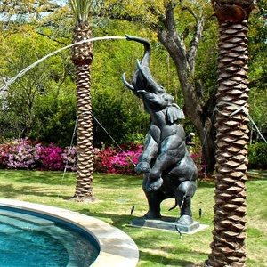 <span class=keywords><strong>Fontaine</strong></span> d'eau en bronze, éléphant, décoration de jardin d'extérieur, à vendre, 1 pièce - Product Image 2