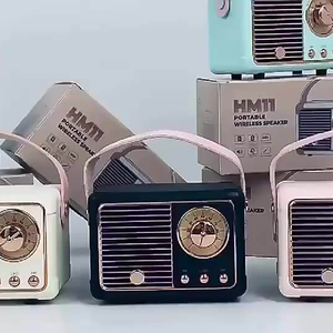 Xách Tay Mini Loa Không Dây Loa Cổ Điển Retro Âm Nhạc Máy Nghe Nhạc Đài Phát Thanh Bluetooth Loa Không Dây - Product Image 3