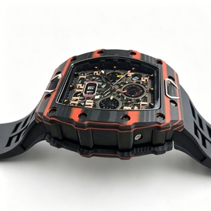 Super RM11-03 Montre carrée pour homme en fibre de carbone et acier inoxydable, style punk, fonction chronographe, verre saphir, vente en gros d'usine - Product Image 5
