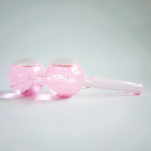 Envío rápido masaje Facial herramientas de refrigeración brillo Rosa belleza de hielo bolas globos para la cara y <span class=keywords><strong>el</strong></span> cuello - Product Image 2