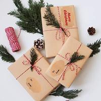 Autocollants en papier kraft vierge personnalisé, étiquette autocollante pour emballage cadeau, pour bouteille, 50 pièces