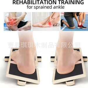 Planche d'équilibre en bois massif antidérapante pour l'entraînement à l'équilibre, équipement de Pilates, 11,8x4,35x1,18 pouces - Product Image 3