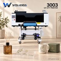 Imprimante UV DTF professionnelle Wolunda Crystal Label pour petites entreprises ou projets DIY en studio